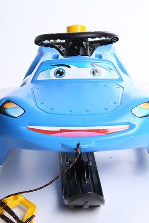 Дитячі санчата Zigi-Zet Control з пластику, з тяговим тросом та керуванням, 2 кольори (блакитний)