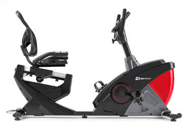 Горизонтальний велотренажер Hop-Sport HS-070L Helix червоний iConsole+