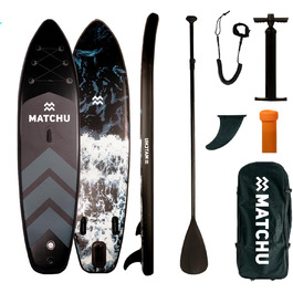 Надувна SUP-дошка Matchu 320x81x15 см, комплект, до 150 кг, антиковзка поверхня