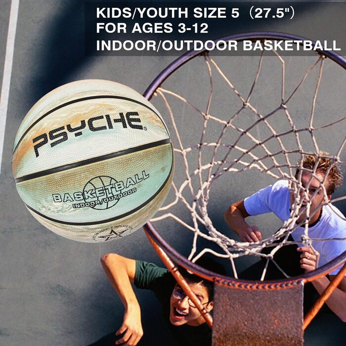 Баскетбольні м'ячі Wuzfully для дітей та дорослих, для гри в приміщенні та на вулиці (золотий)