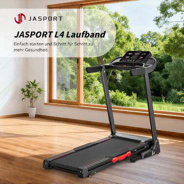 Біговий тренажер L3 для дому, складаний, з тихою амортизацією, Bluetooth, сумісний з Kinomap & Zwift, 4PS, до 20 км/год, кут нахилу 18%, розмір бігового полотна 1340x480 мм, до 120 кг