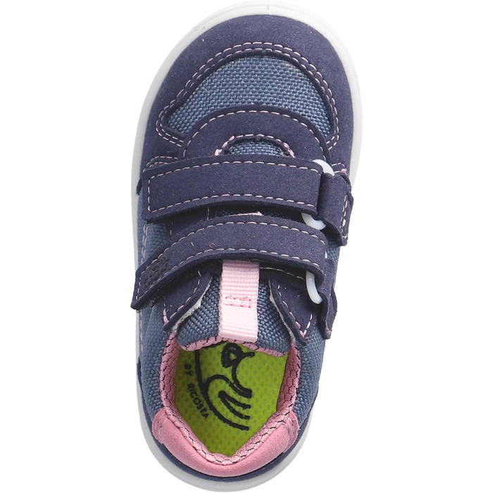 Черевики RICOSTA для дівчаток та хлопчиків SAM, дитячі черевики для перших кроків, ширина: середня, знімна устілка, веганські (24 EU, Ozean Nebel Rosa 140)