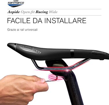 Сідло Selle San Marco Aspide Racing чорне для дорослих, унісекс