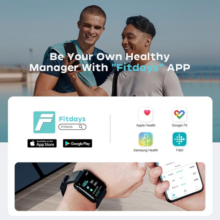 Електрична вага для вимірювання жиру та м'язової маси CHWARES. Цифрова вага з аналізом складу тіла, великий дисплей, 15 показників, до 180 кг, чорний колір