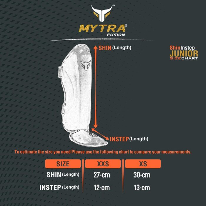 Mytra Fusion дитячі щитки для гомілки для кікбоксингу, MMA, муай-тай, єдиноборств, захист для тренувань