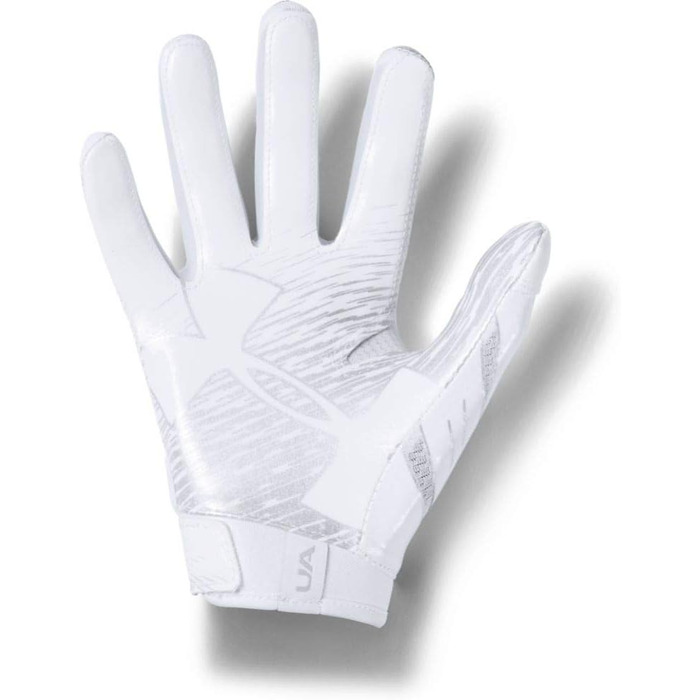 Дитячі рукавички Under Armour F7 YTH для підлітків (розмір Small, білий/металевий срібло)