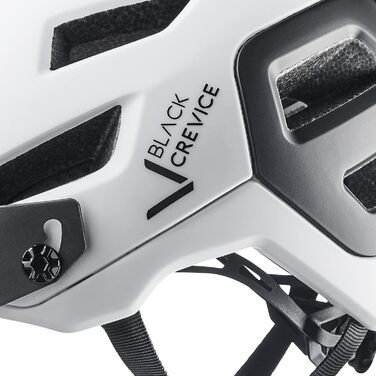 Велошолом Black Crevice для дорослих, MTB, регульований розмір S/M (54-58 см), білий/чорний, дихаючий, для чоловіків і жінок