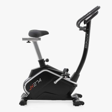 Електротренажер JK FITNESS JK 274 з маховиком 12 кг, 16 рівнів опору, сумісність з Zwift та Kinomap, LCD-дисплей, регульоване сидіння