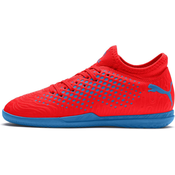 Дитячі футбольні кросівки PUMA Future 19.4 Jr для залу, 38.5 EU, червоний/синій