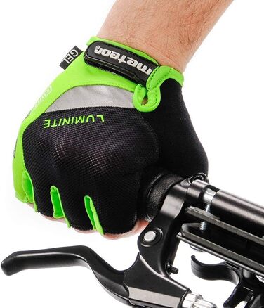 Рукавички для гірського велосипеда Meteor Radhandschuhe Gel GX31 Green - чоловічі, жіночі, дитячі. Рукавички для MTB, Downhill, хайкінгу та їзди на велосипеді.