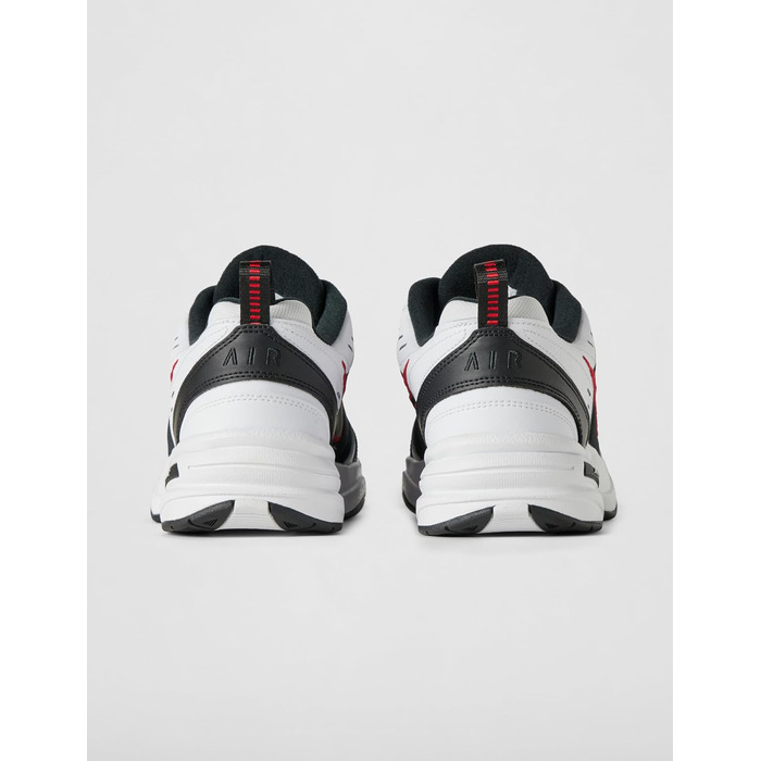 Чоловічі кросівки Nike Air Monarch IV для фітнесу та прогулянок, White Black Varsity Red, розмір 42 EU