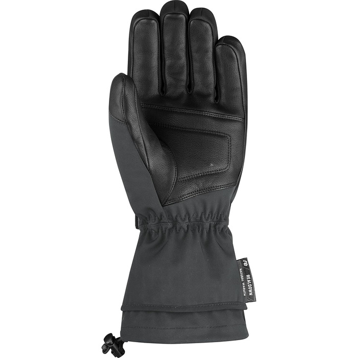 Лижні рукавички Reusch Down Spirit Gore-Tex, пухові, водонепроникні, дихаючі, дуже теплі, сірі/чорні, розмір 7
