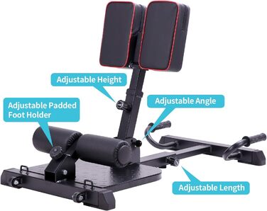 Легка фітнес Bank Deluxe 8400: Багатофункціональна лава для тренувань вдома, чорна