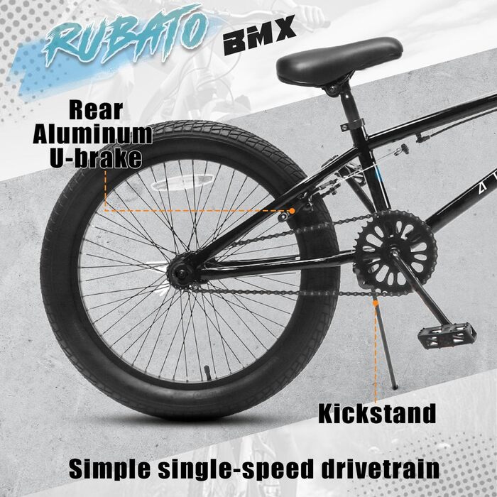 Дитячий BMX велосипед AVASTA Freestyle для дітей від 5 років, кілька кольорів, для початківців