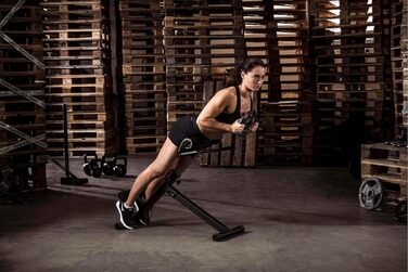 Тренажер для спини Tunturi CT40, гіперекстензія, регульований римський стілець на 7 положень, складаний