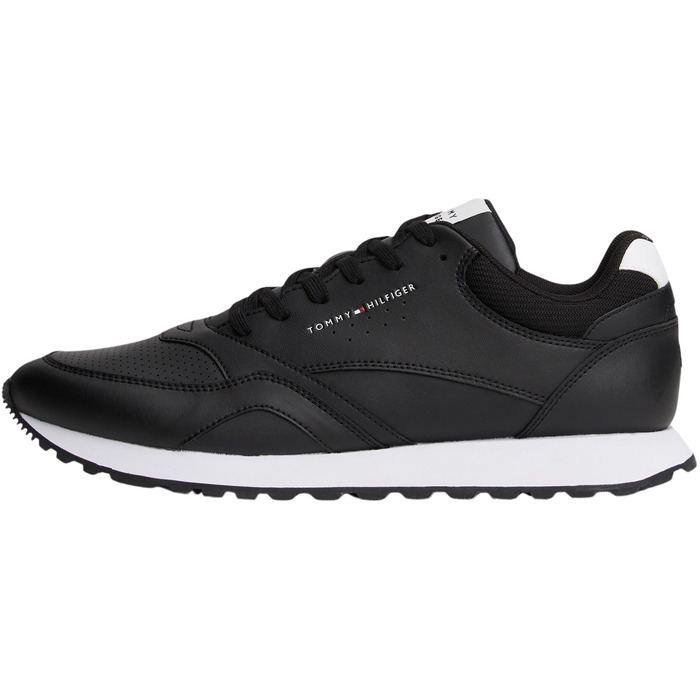 Чоловічі шкіряні кросівки Tommy Hilfiger Runner New Eva, чорні (Black Black White), розмір 40 EU
