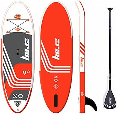 Надувний SUP дошка ZRAY SUP X0 Stand Up Paddle Board Комплект оранжевого кольору, 275x76x13 см, для 1 особи. В комплекті: весло, сумка, насос. Ідеально для дітей та початківців.
