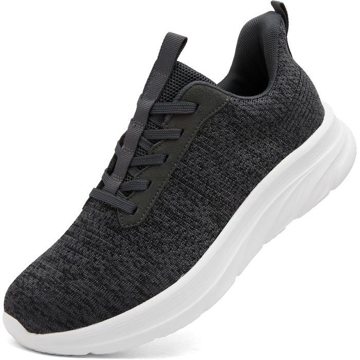 Сліпони чоловічі DimaiGlobal - спортивні кросівки без шнурівків, дихаючі, для занять спортом та відпочинку (43 EU, темно-сірий)