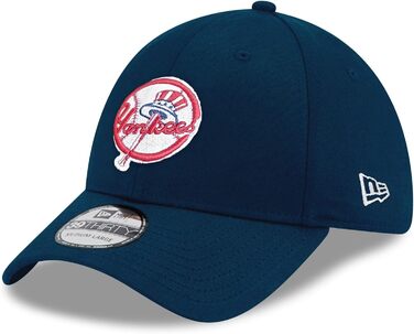 Кепка бейсболка New Era MLB 39Thirty Нью-Йорк Янкис, блакитна, унісекс, M-L