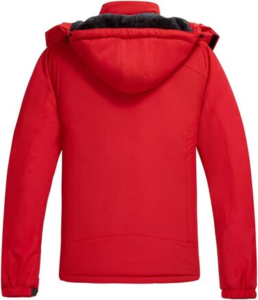 Чоловіча зимова куртка Mountain Ware: вітронепроникна, тепла, з капюшоном. Ідеальна для сноуборду та катання на лижах (XL, Червона)