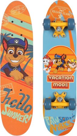 Скейтборд Paw Patrol Chase дерев'яний для хлопчиків 61 см, нековзке покриття, до 50 кг, багатокольоровий