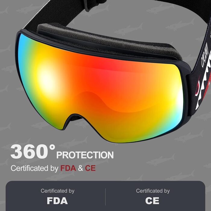 Дитячі скі-маски Odoland: захист від сонця, антизапарні, сумісні зі шоломом. Ідеальні для катання на лижах та сноуборді. VLT 20%