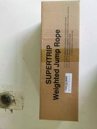 Стрибкове канат Supertrip Upgrade з вагою для дорослих, фітнес, 2-ге покоління, поворотні ручки на 360°, важке канат для тренування всього тіла, вага 1.45-1.54 кг, довжина 2.97 м