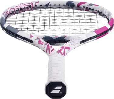 Тенісна ракетка Babolat Evo Aero Pink для дорослих, натягнута, потужність і комфорт, аеродинамічна рама Alpha, технології Evo 4 Feel та Woofer, ручка Syntec Evo Grip 2, французький бренд, рожева