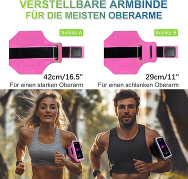 Спортивний браслет EOTW для бігу: тримач для телефону з кишенею для AirPods (5.5-6.0 дюйми)