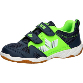 Дитячі спортивні зала-тенісні кросівки Lico для залу, 36 EU, Marine Lemon
