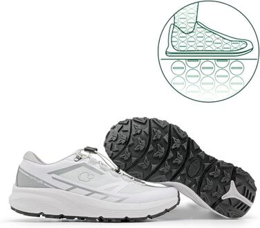 Черевики для трейлраннінгу Earthinglife Grounding для чоловіків: Заземлення для природного зцілення, водонепроникні туристичні черевики, антиковзаюча підошва з гуми (40.5 EU)