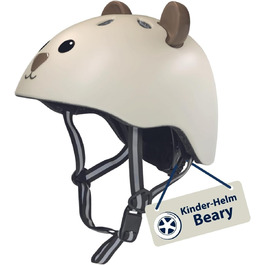 Дитячий велосипедний шолом HUDORA Beary XXS/XS з мотивом ведмедика, безпечний та зручний шолом для дівчаток і хлопчиків, ідеальний для біговела, самоката та велосипеда