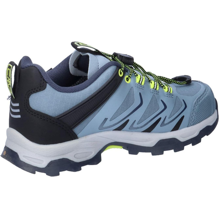 Дитячі черевики CMP Byne Low WP для активного відпочинку, водонепроникні, кольори: антрацит, кислотний зелений, розмір 35 EU