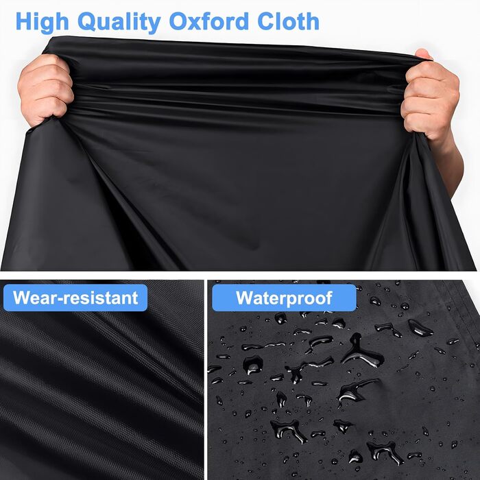 Чохол для велосипеда MINVOO: захист від дощу, сонця, пилу та вітру. Підходить для електровелосипедів та гірських велосипедів. Чорний колір.