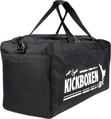 Спортивна сумка BAY XL для кікбоксингу, муай-тай, тренувань, чорна, 70x32x30 см