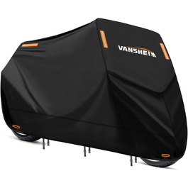 Захисний чохол для мотоцикла VANSHEIM, 245x105x125 см, водонепроникний, 420D Oxford, для зими
