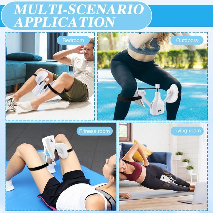 Тренування стегон та внутрішньої поверхні ніг Thigh Master: регульований опір 10.0-35.9 кг, для формування сідниць та зміцнення м'язів тазу