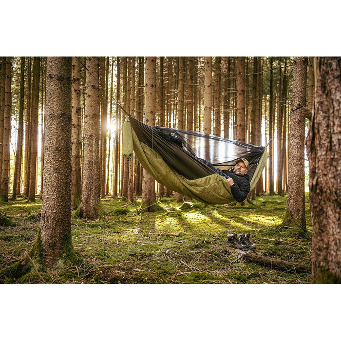 Гамак Amazonas Ultra-Light Moskito-Traveller Quilted з утеплювачем (+5°C) 2.75x1.4м, вага 0.95кг, до 200кг