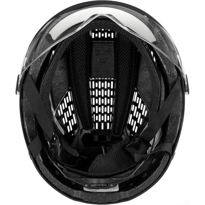 Велосипедний шолом ABUS Hyban 2.0 ACE з візором, LED-світлом і ABS-оболонкою, для дорослих, чорний, розмір M (52-58 см)