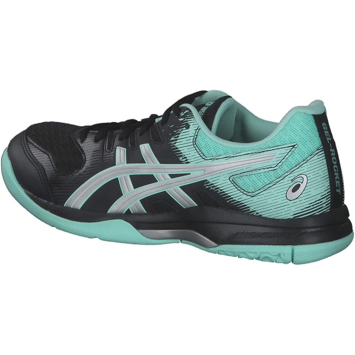 Жіночі волейбольні кросівки ASICS Gelrocket 9, чорний та білий, 44.5 EU