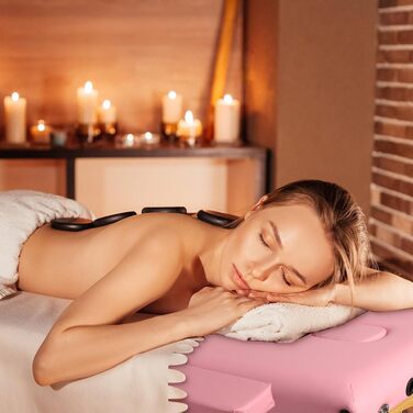 Масажний стіл складаний для косметології: дерев'яний масажний стіл з 2 зонами, мобільне масажне ліжко для фізіотерапії, тату та SPA