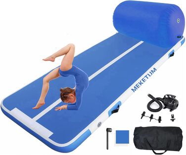 Килимок для гімнастики Dicke Turnen: 2м, 3м, 4м, 5м, 10/20см, 300х100х15см, 100х60см. Нековзкий, для дому, тренувань, йоги, фітнесу. Зелений, Синій