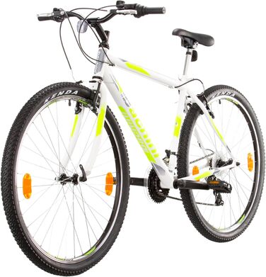 Гірський велосипед Probike PRO 29 дюймів, 21 швидкість, для чоловіків та жінок, зріст 175-190 см, білий/зелений, Multibrand Distribution