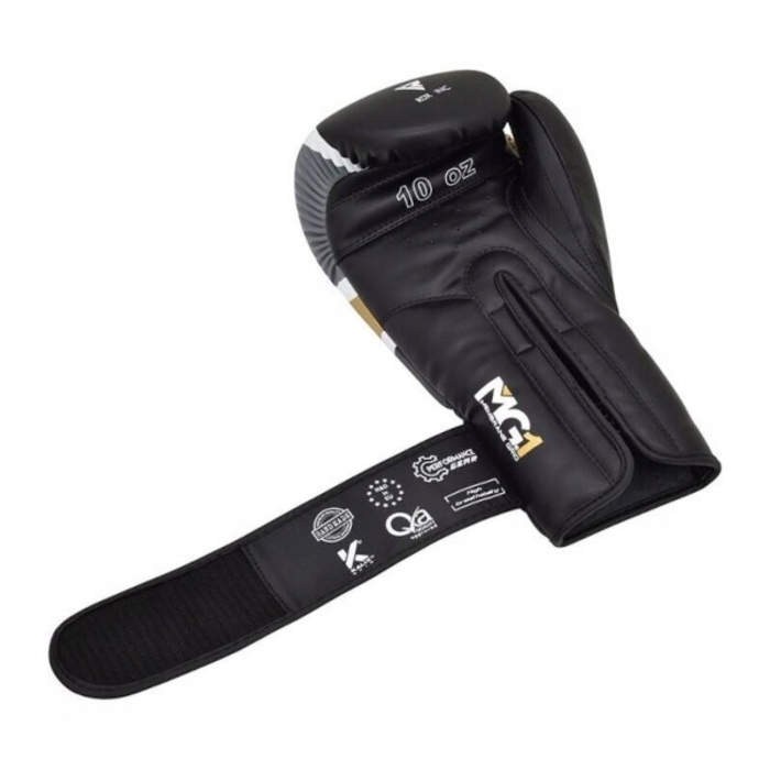 Боксерські рукавички RDX BGR-F7-BLACK-GOLD-10, 10 унцій