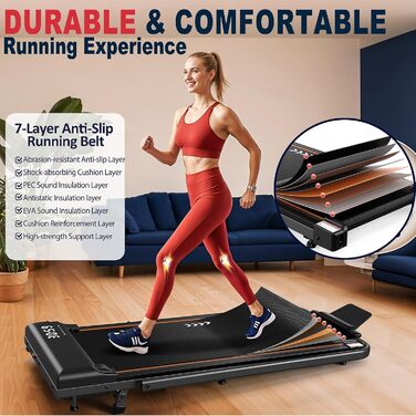 Складана бігова доріжка для дому Walking Pad з нахилом 7%, двигун 2.5 к.с., швидкість до 12 км/год, навантаження до 120 кг