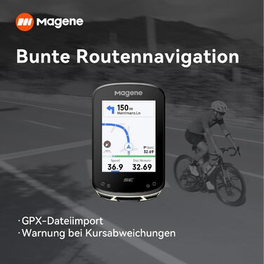 Велокомп'ютер Magene C506SE GPS бездротовий з навігацією, 2.4