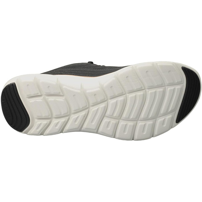 Жіночі кросівки Skechers Flex Appeal 5.0 — Спортивне взуття з дихаючої сітки, чорні з червоно-золотистим декором, розмір 38.5 EU