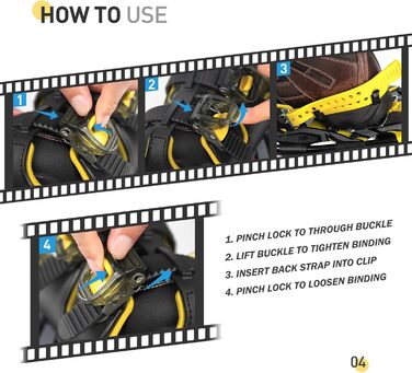 Снігоступи G2 21/25/30 дюймів: легкі, з коробкою для пальців, EVA-підкладкою, підйомкою п'ятки та зручною системою фіксації. Комплект з трекінговими палками, сумкою та захисними бамперами. Доступні кольори: помаранчевий, синій, червоний. Макс. вага користувача: 150 фунтів