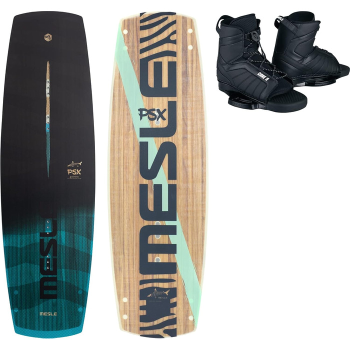 Вейкборд комплект Mesle Wakeboard Paket II PSX з кріпленням Core, Pro Flex дошка для обстаклів, для канатної дороги
