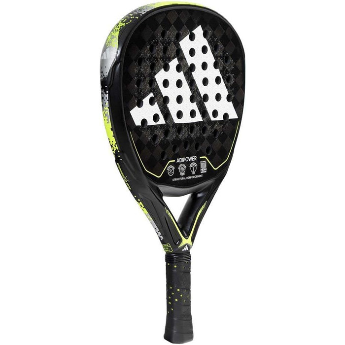 Тенісний м'яч Adidas Adipower Padelschläger (3.2) чорний/жовтий